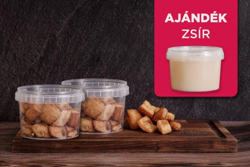 2 doboz Tóalmási Házi sült MANGALICA tepertő 180gr + ajándék házi sült MANGALICA zsír 500gr