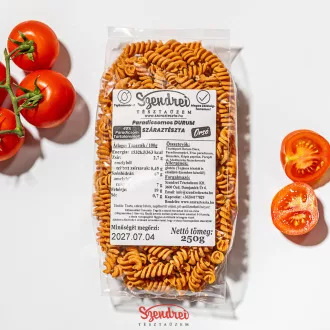   Durum Szendrei Paradicsomos Orsó Száraztészta 250gr. - 40% zöldségtartalommal