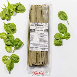   Durum Szendrei Spenótos Szélesmetélt Száraztészta 300gr. - 38% zöldségtartalommal