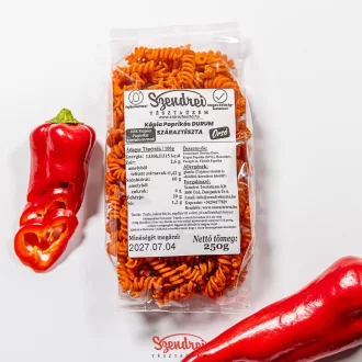   Durum Szendrei Kápia Paprikás Orsó Száraztészta 250gr. - 30% zöldségtartalommal