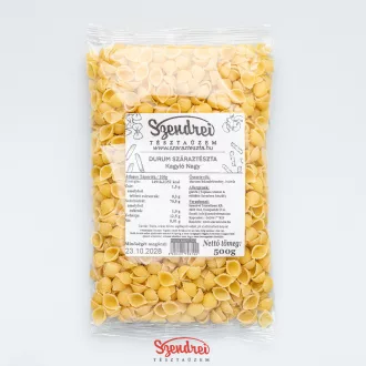 Durum Szendrei Kagyló Nagy Száraztészta 500gr.