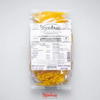   Gluténmentes Rövid Szélesmetélt 500gr. - Szendrei Száraztészta