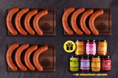Csípős sütnivaló kolbász csomag 3x 1kg (előhűtött)
