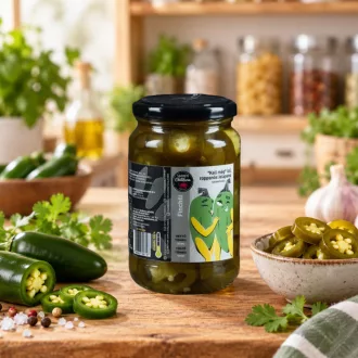   Finchili - Savanyított ropogós Jalapeno chili szeletek 370g