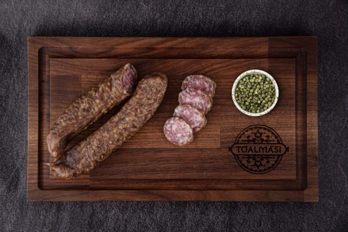 Tóalmási Füstölt Zöldborsos Mangalica Szárazkolbász (Nitritmentes) 250gr/pár