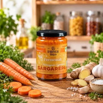Fermentált Fokhagymás-gyömbéres sárgarépa 370ml