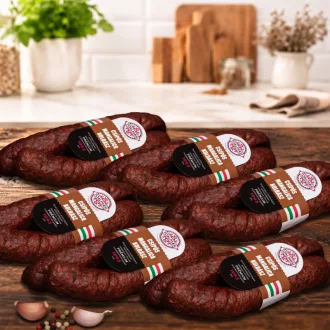   Tóalmási Csípős Füstölt MANGALICA Szárazkolbász Csomag (Nitritmentes) 6 pár