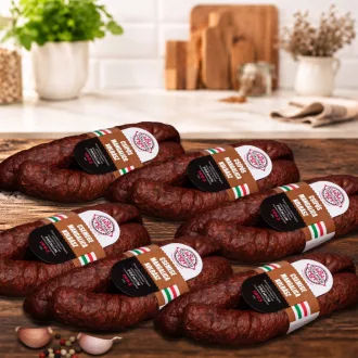   Tóalmási Vegyes Füstölt MANGALICA Szárazkolbász Csomag (Nitritmentes) 6 pár