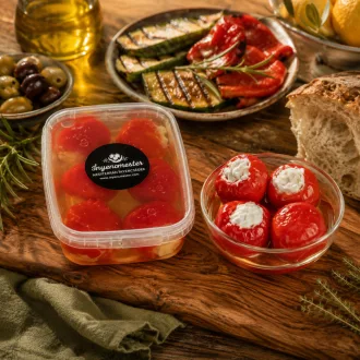 Sajttal töltött Peppadew paprika olajban (250g)