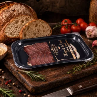 Szeletelt, füstölt kacsamell skintálcán - 90g
