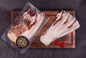   Tóalmási füstölt szeletelt mangalica kolozsvári szalonna (100gr.)