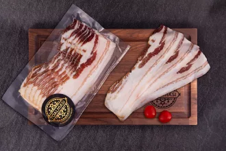   Tóalmási füstölt szeletelt mangalica kolozsvári szalonna (100gr.)