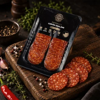 Tóalmási szeletelt CSÍPŐS mangalica szalámi (80g)