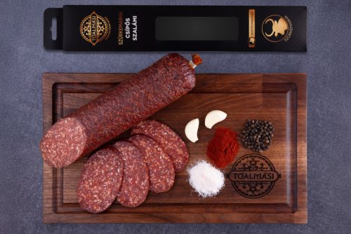Tóalmási SERTÉS MENTES CSÍPŐS Szürkemarha szalámi (600g)